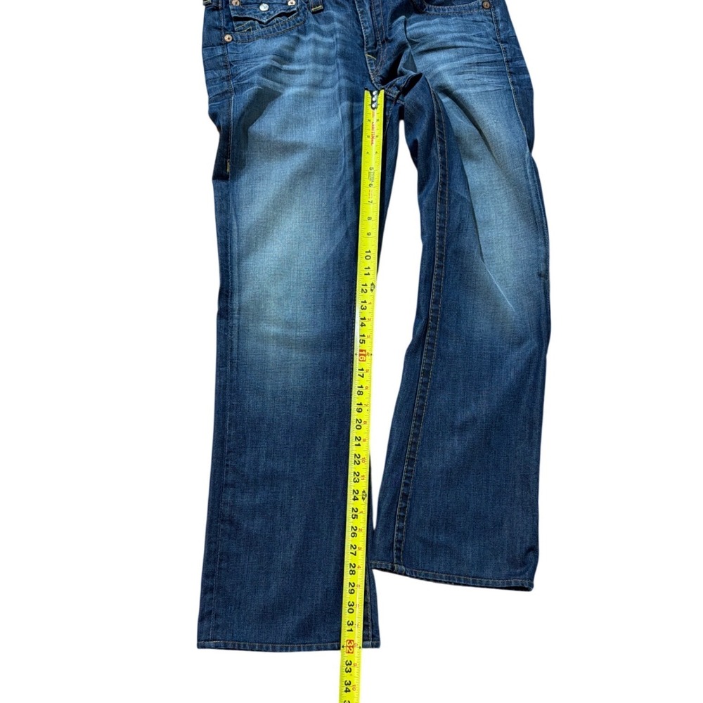 True Religion Billy Bootcut Jeans Mens 32x32 Medium Wash Made in USA Blue Denim - Picture 8 of 8